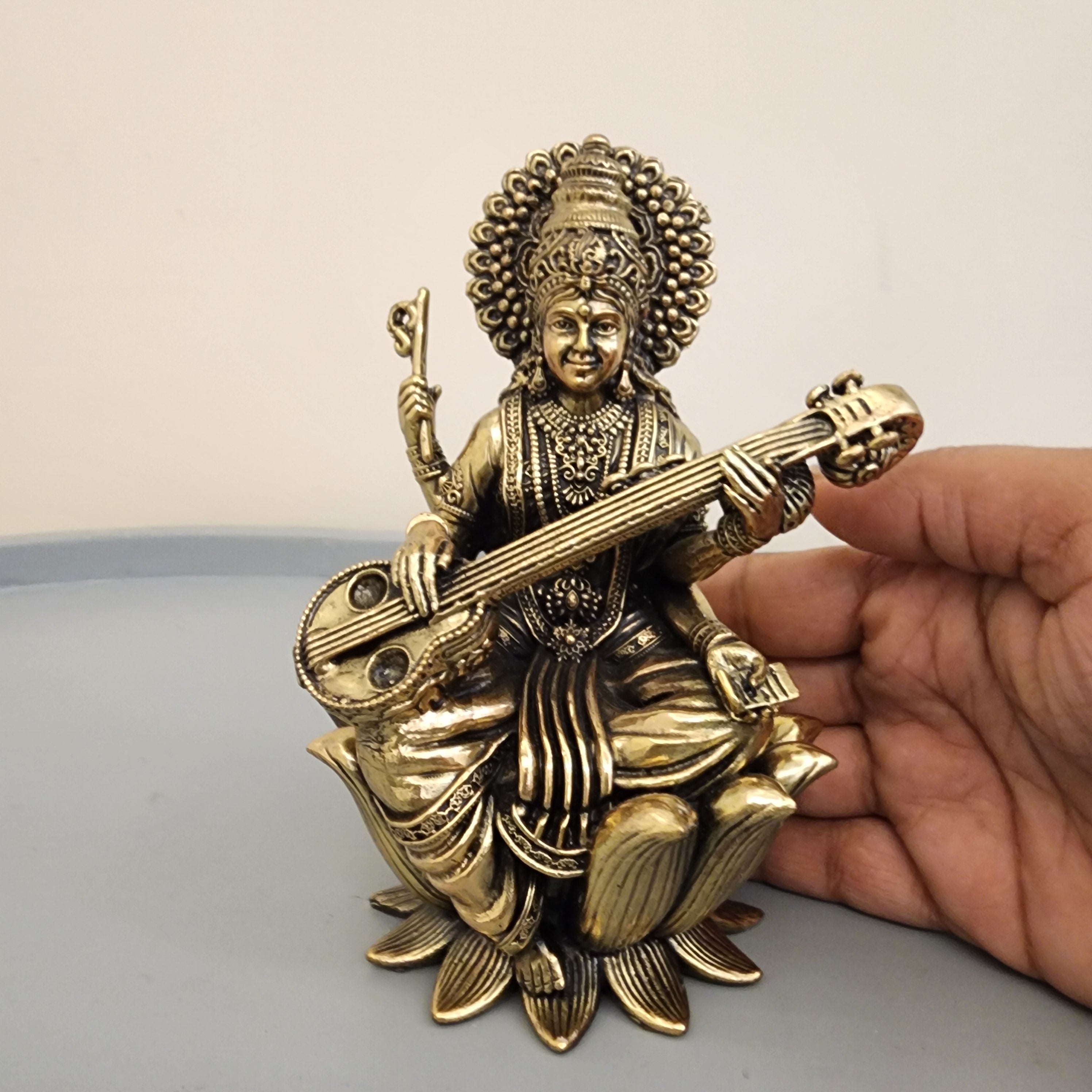 6 inch Saraswati Statue