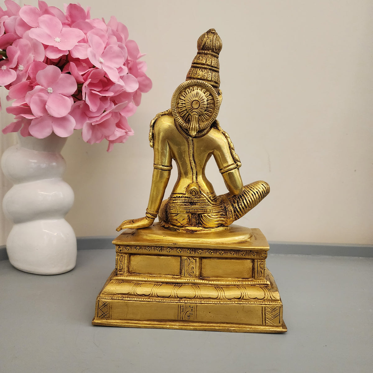 Goddess Parvati Brass Statue 10.5 Inch