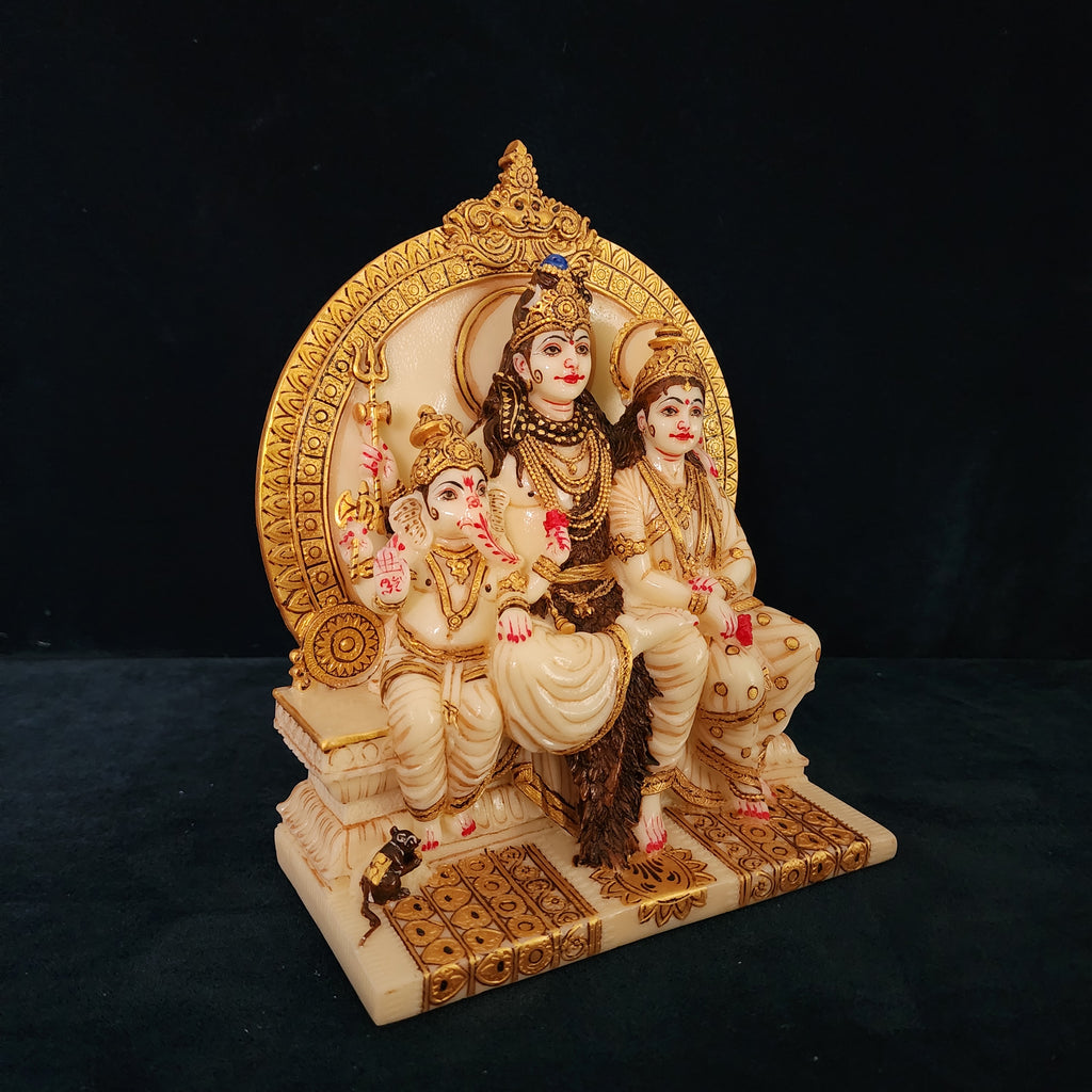 Shiv Parivar Statue Shiva Family Statue 8 Inch