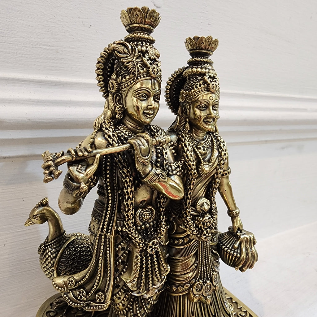 8 inch Radha Krishna murti