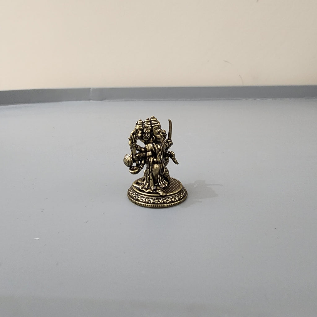 3 cm mini Punchmukhi statue