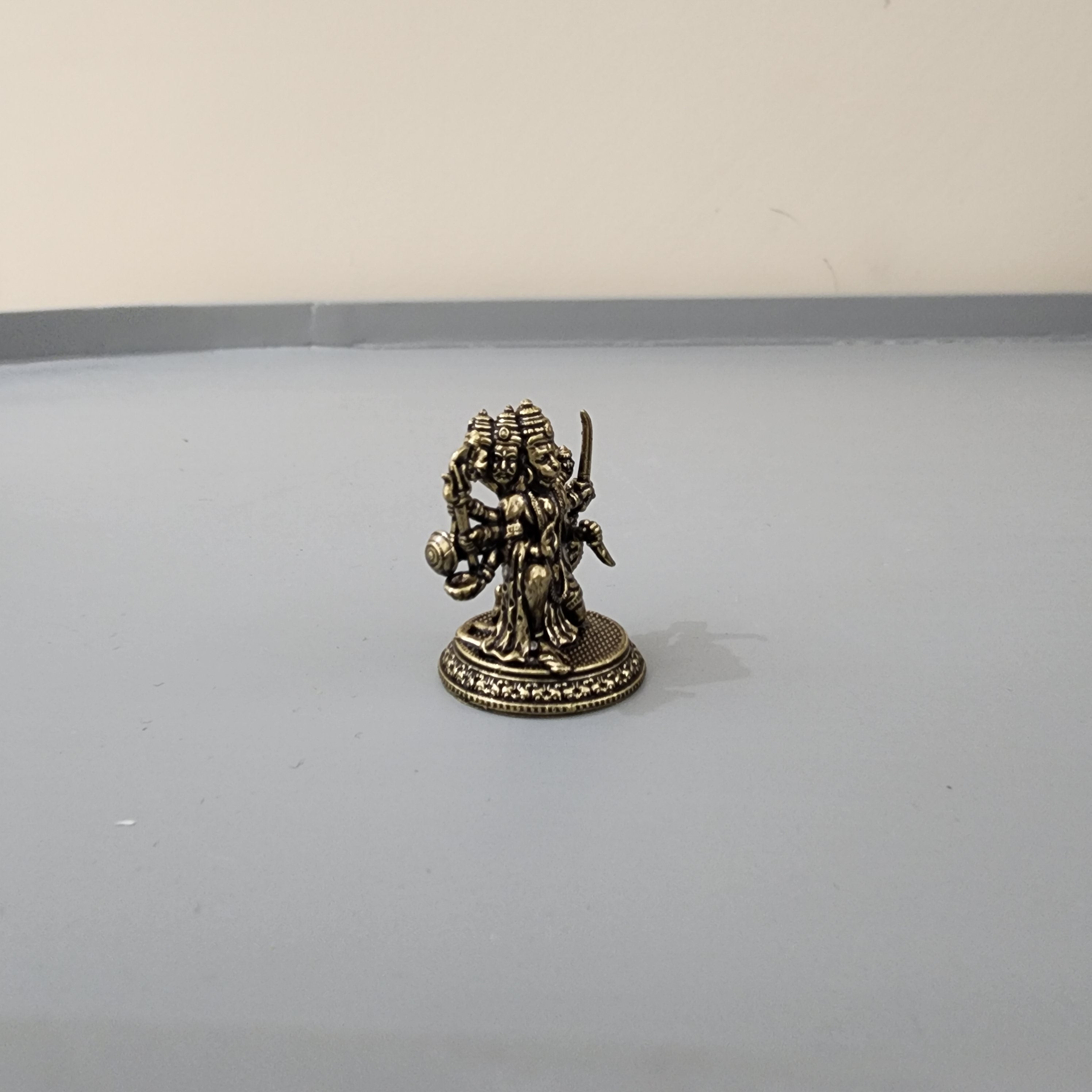 3 cm mini Punchmukhi statue
