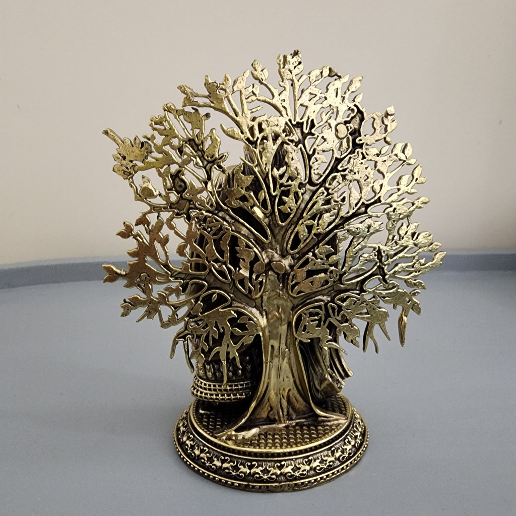 16 cm Radha Krishna with tree