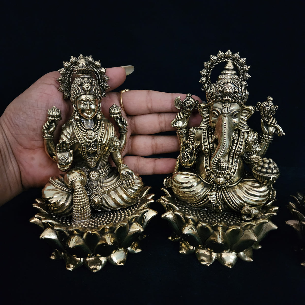 6 inch Hindu god goddess statue set