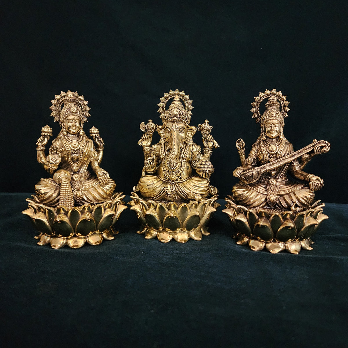 6 inch Hindu god goddess statue set
