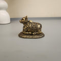 Nandi Statue Premium Brass 2 / 4 inch (70 gram / 480 gram)