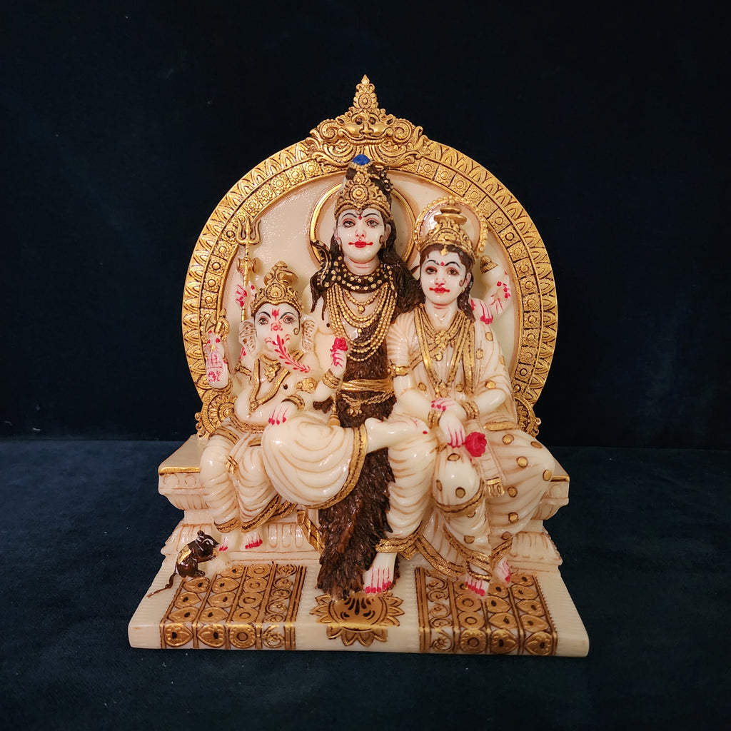 Shiv Parivar Statue Shiva Family Statue 8 Inch