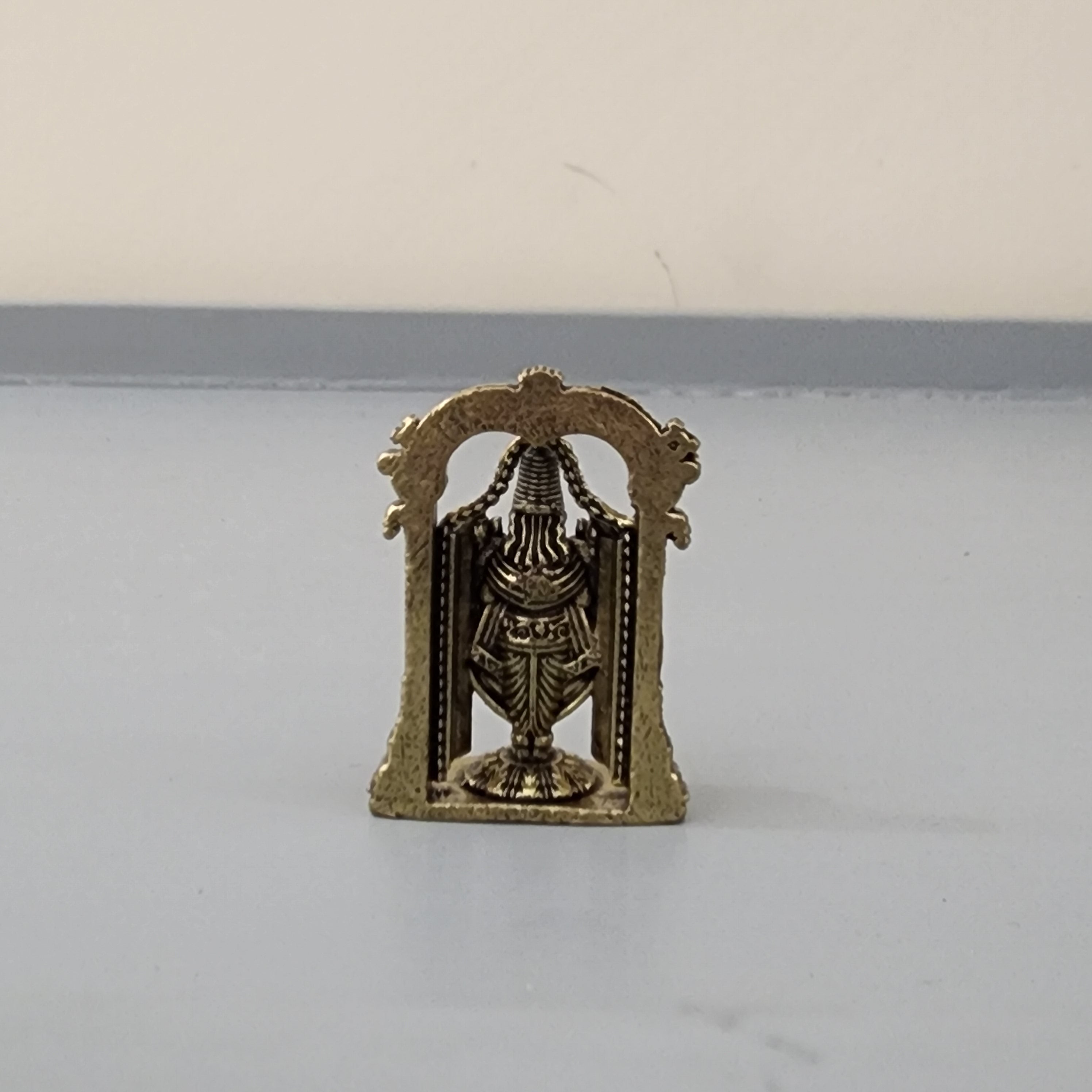 1.4 inch Tirupati balaji miniature idol 18 gram