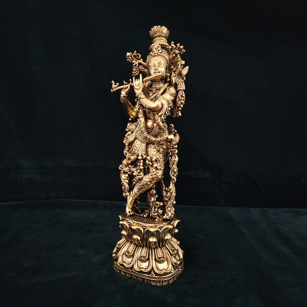 lord Krishna statue premium brass statue