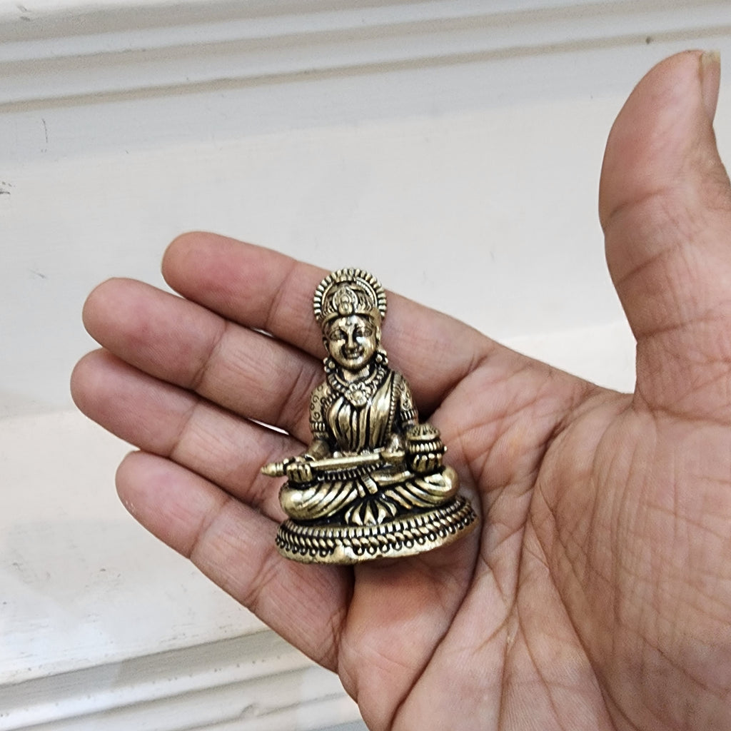 8 cm or 5 cm Mata Annapurna idol premium brass