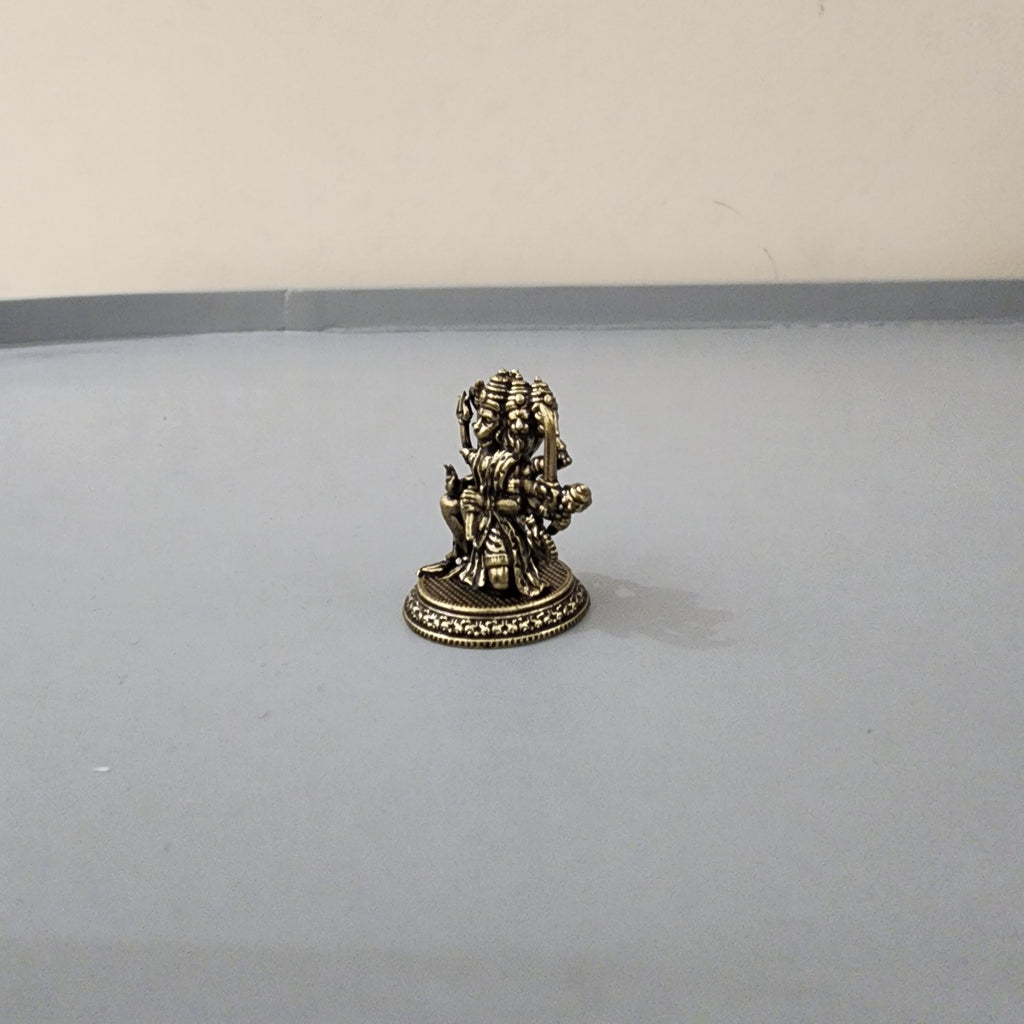 3 cm mini Punchmukhi statue