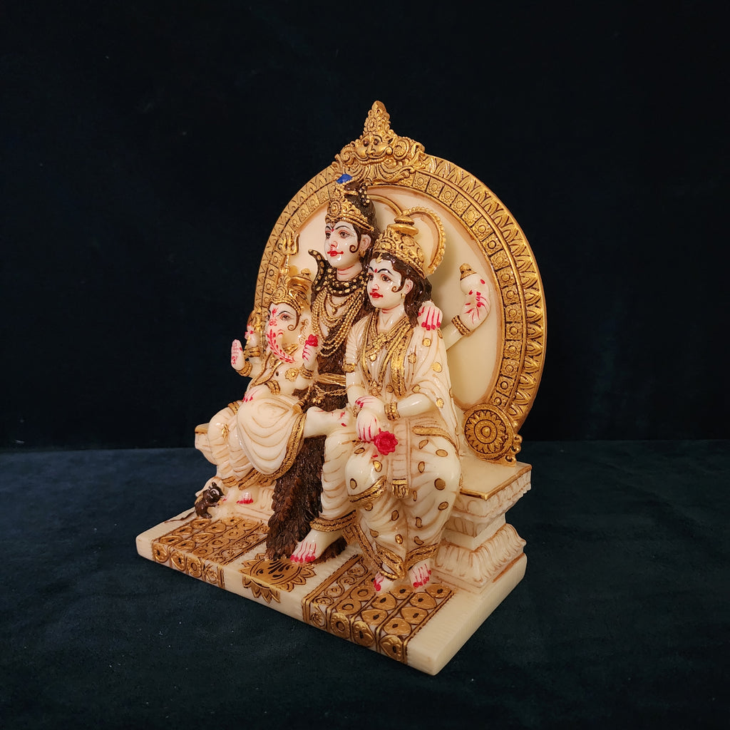 Shiv Parivar Statue Shiva Family Statue 8 Inch