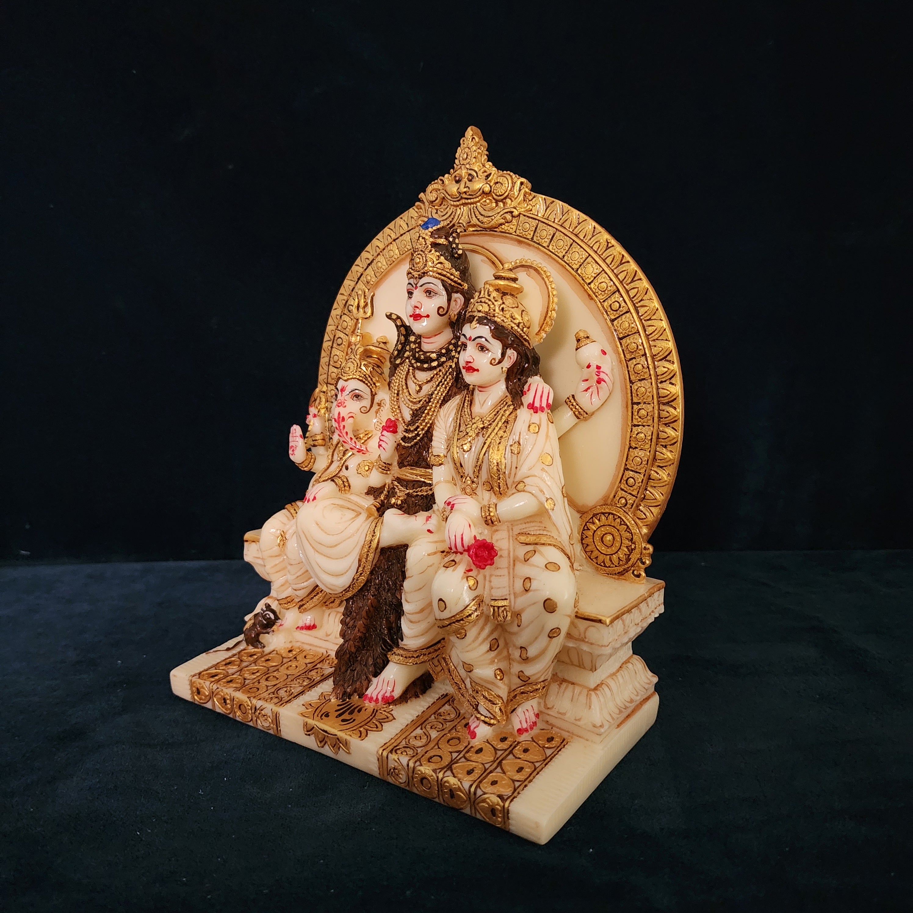 Shiv Parivar Statue Shiva Family Statue 8 Inch