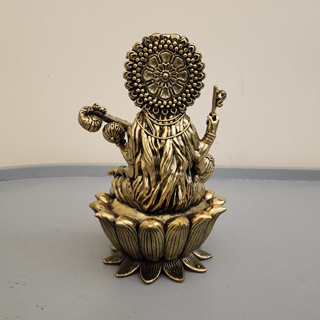 6 inch Saraswati Statue