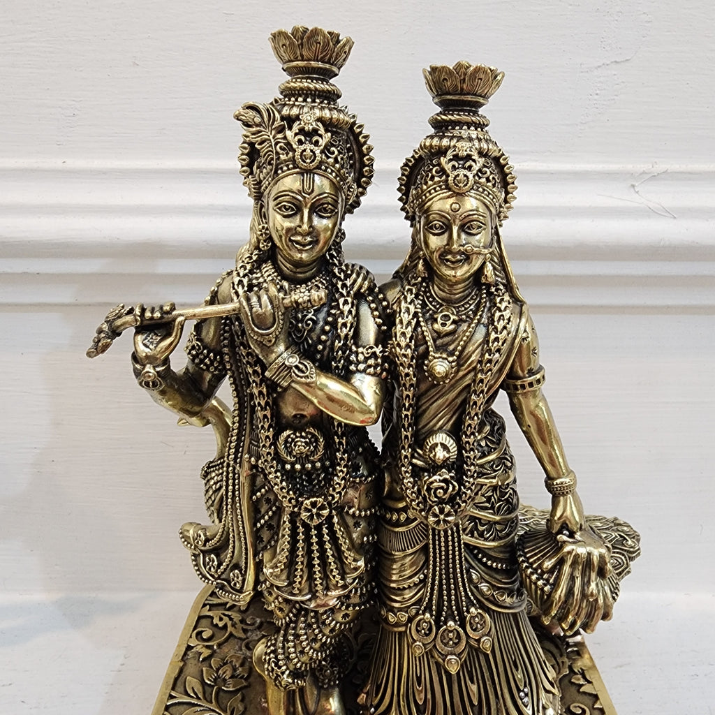 8 inch Radha Krishna murti
