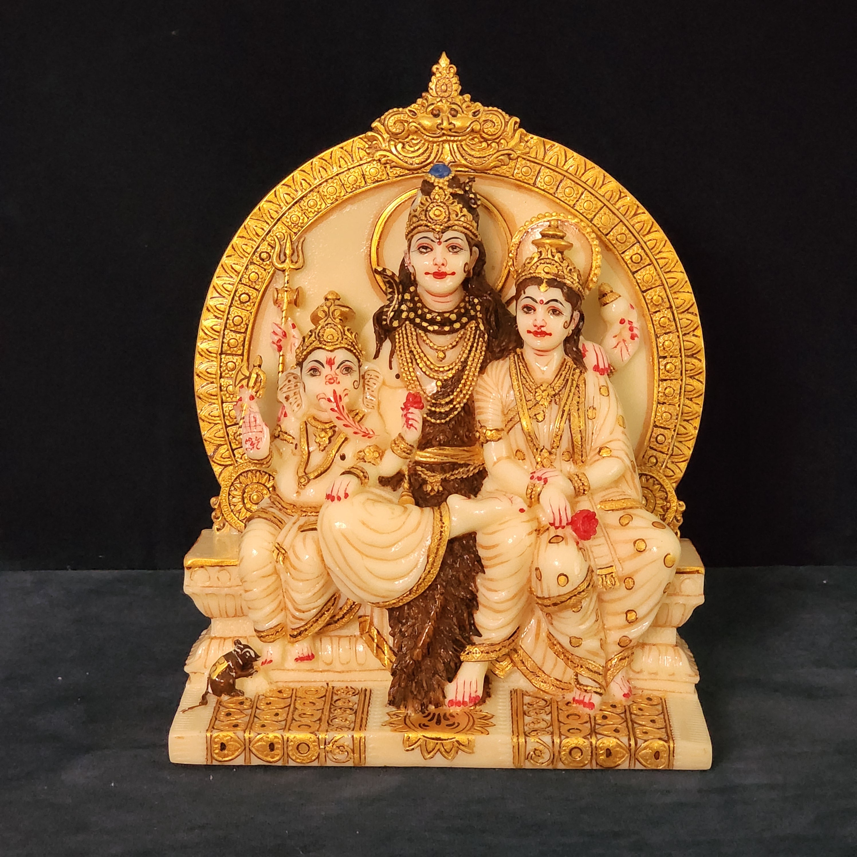Shiv Parivar Statue Shiva Family Statue 8 Inch