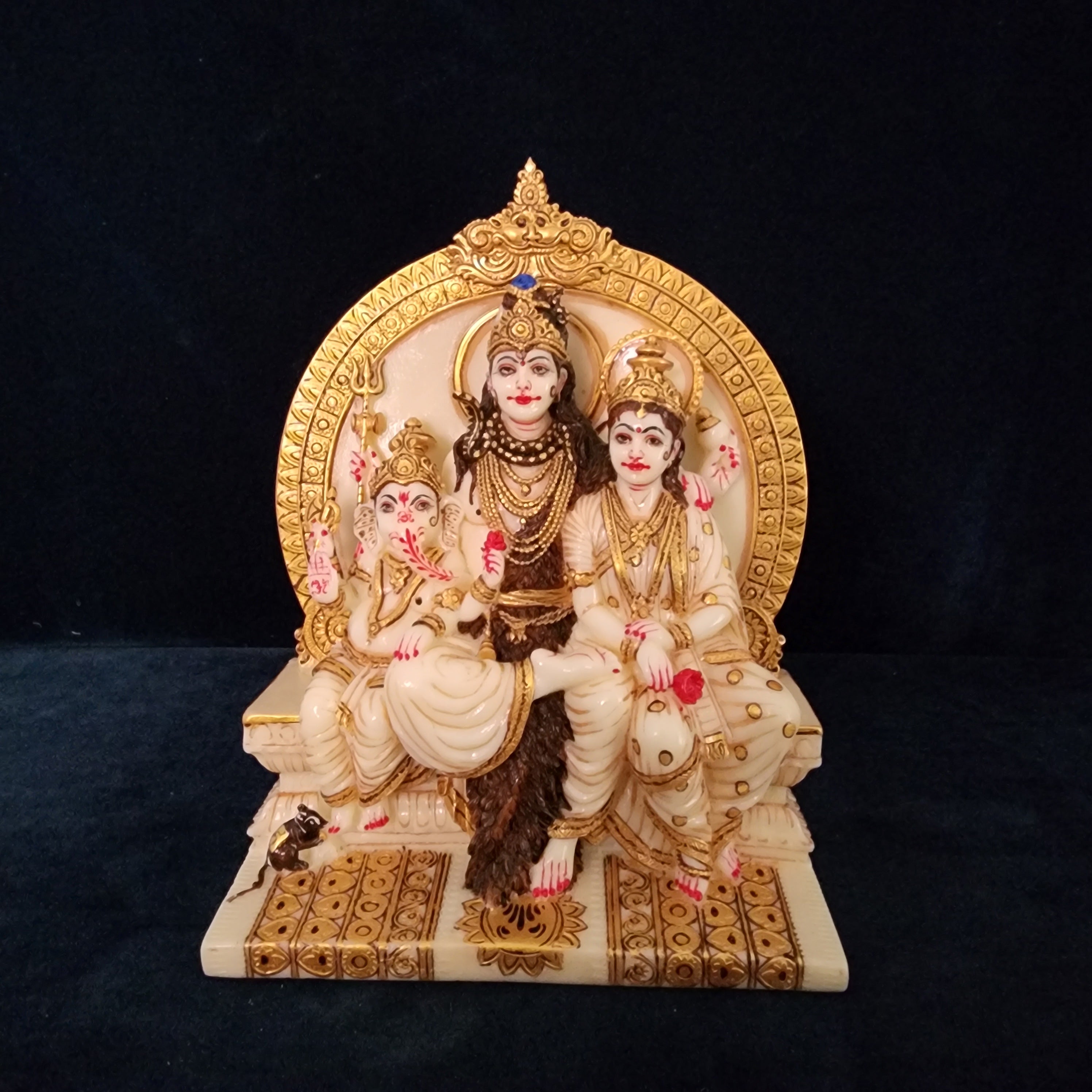 Shiv Parivar Statue Shiva Family Statue 8 Inch
