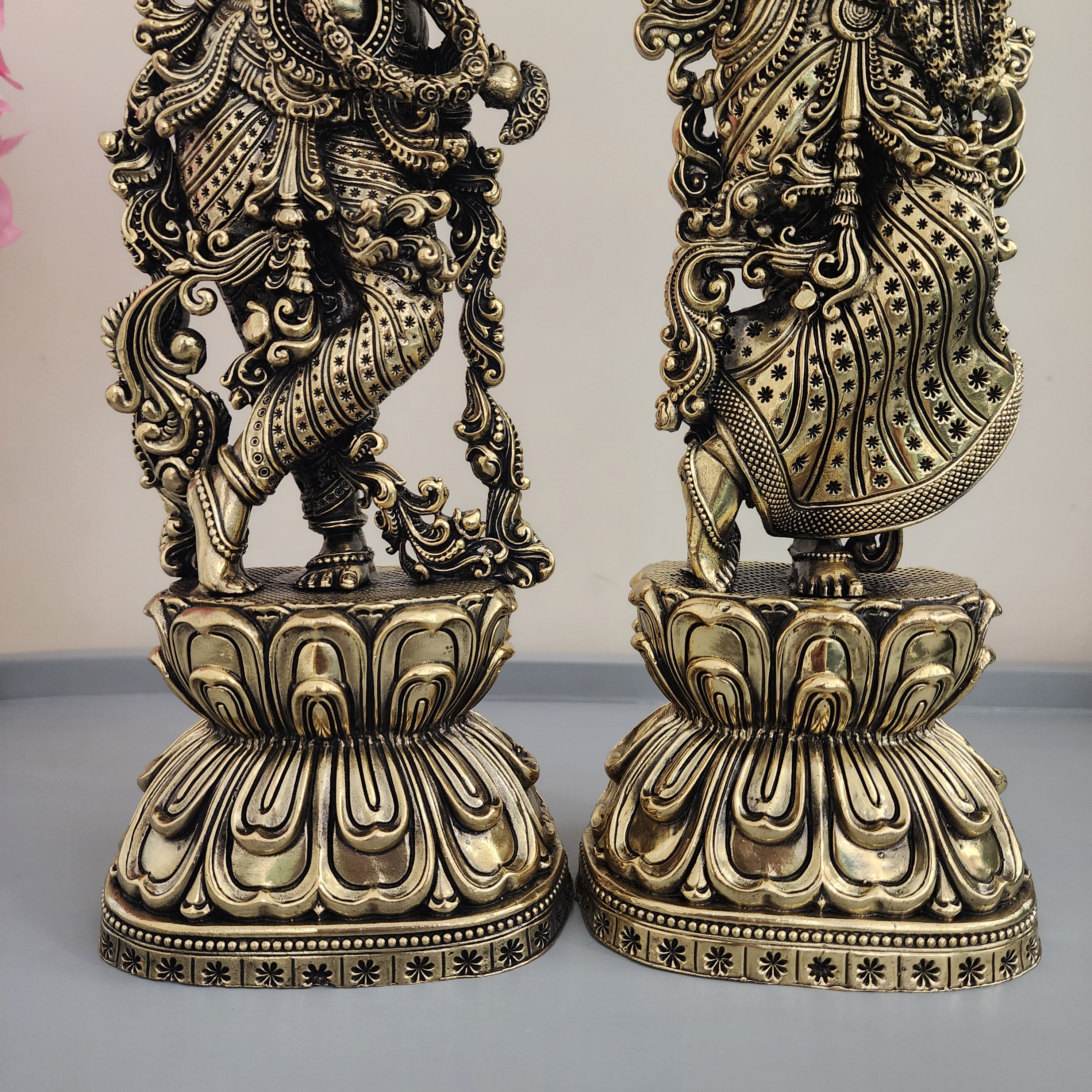 10 cm , 29 cm , 37 cm lord Krishna statue premium brass statue