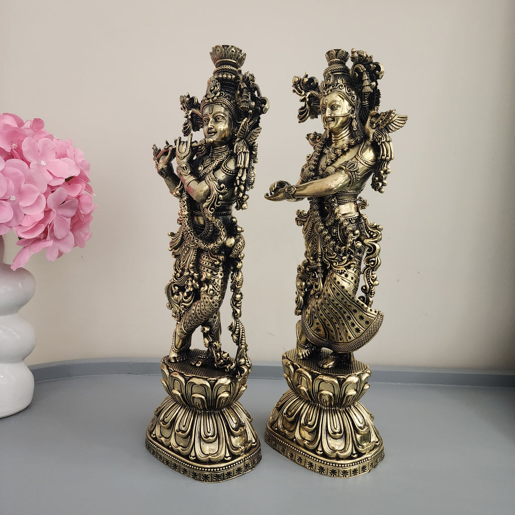 10 cm , 29 cm , 37 cm lord Krishna statue premium brass statue