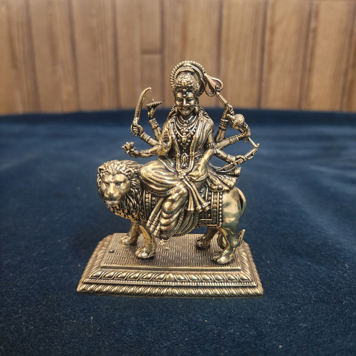 Goddess Durga Statue On Lion 3.5 Inch (130 gram)