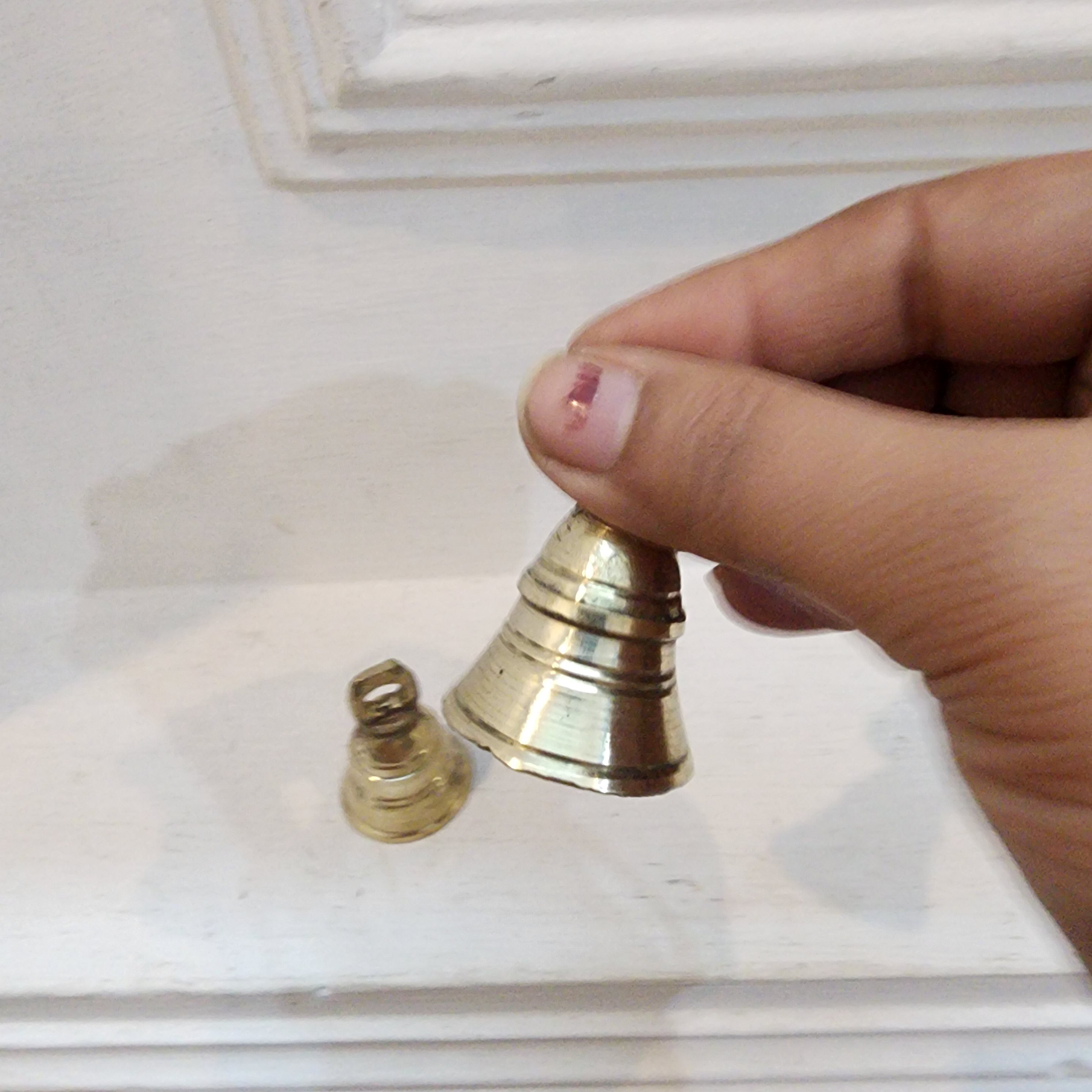 Small brass bell 2 inch , weight:- 50 gram approx