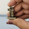 Miniature radha krishna idol