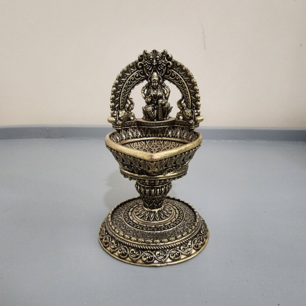 Premium brass Laxmi diya 11 cm