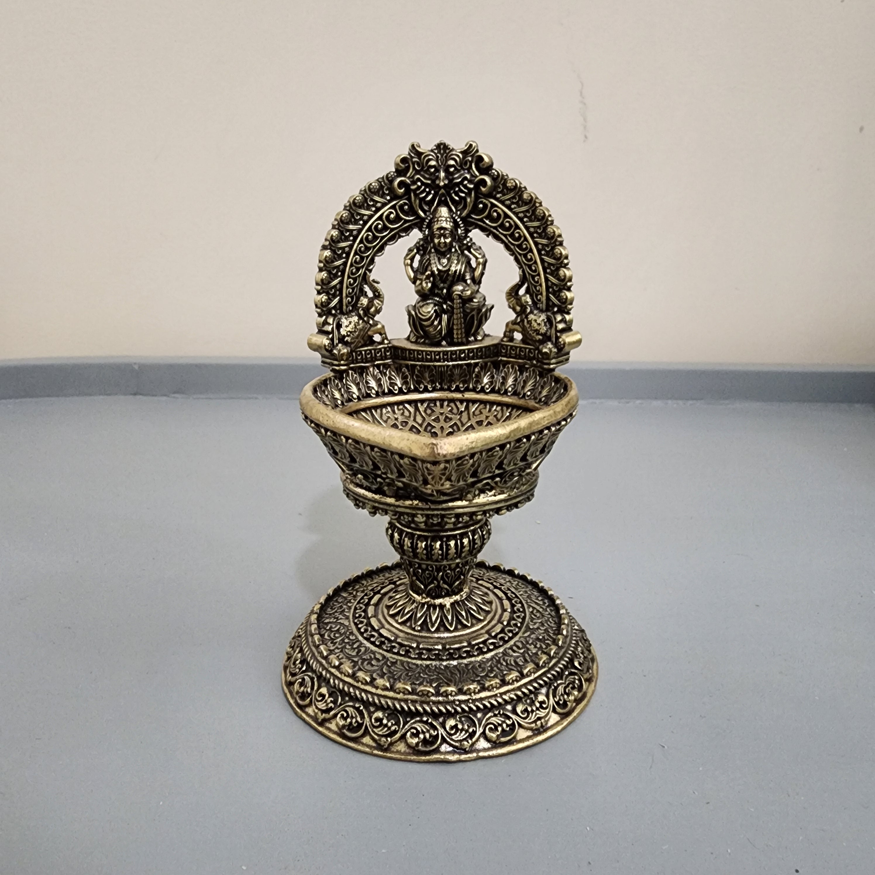 Premium brass Laxmi diya 11 cm
