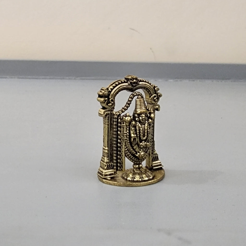 1.4 inch Tirupati balaji miniature idol 18 gram