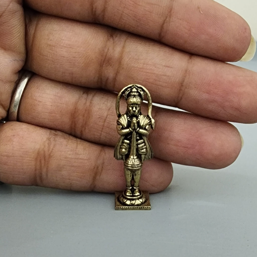 Standing 1.2 inch miniature hanuman naman idol