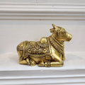 Brass bull nandi statue