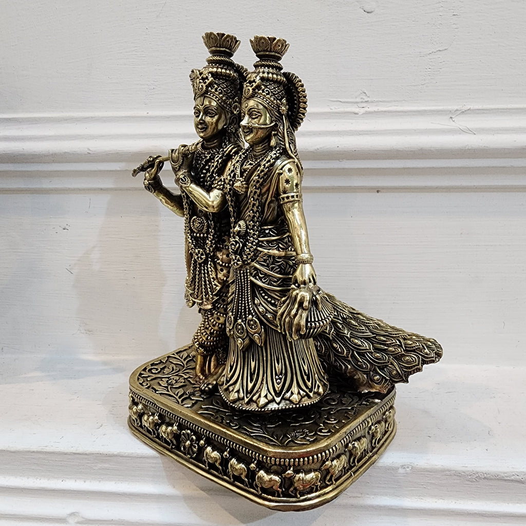 8 inch Radha Krishna murti