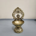 14 cm Premium brass Laxmi diya (215gram)