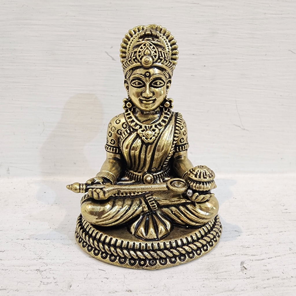8 cm or 5 cm Mata Annapurna idol premium brass