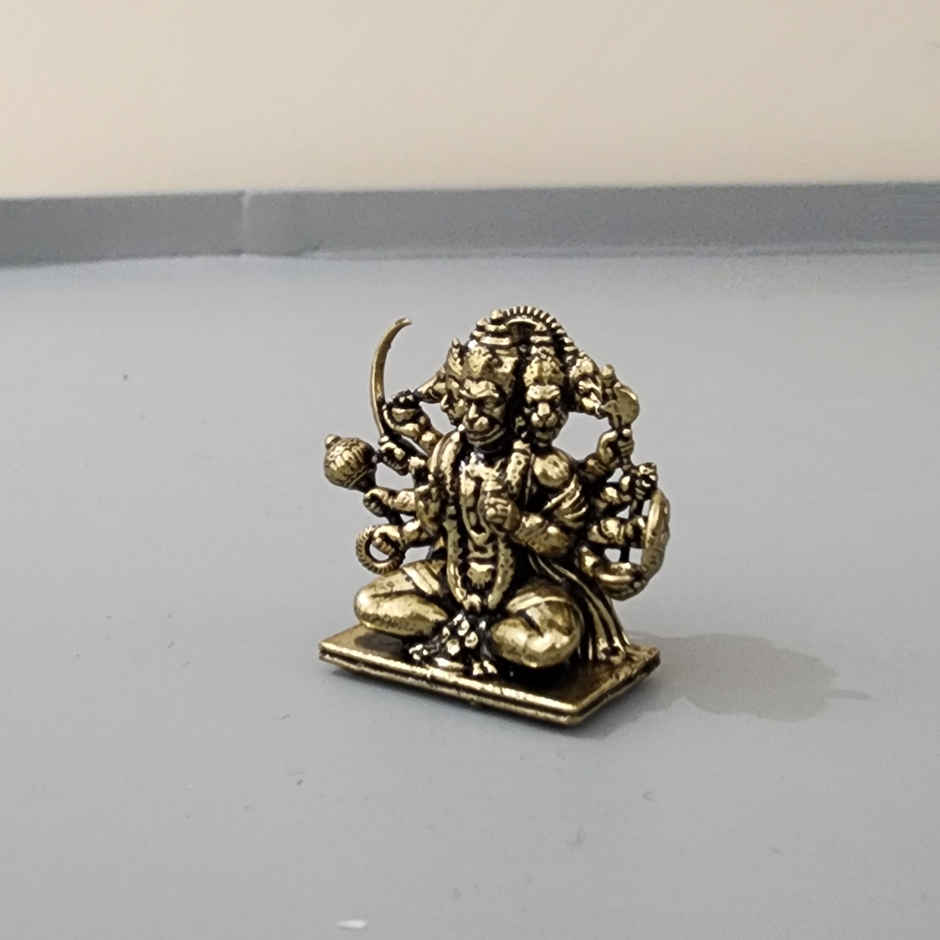 3 cm mini Punchmukhi statue