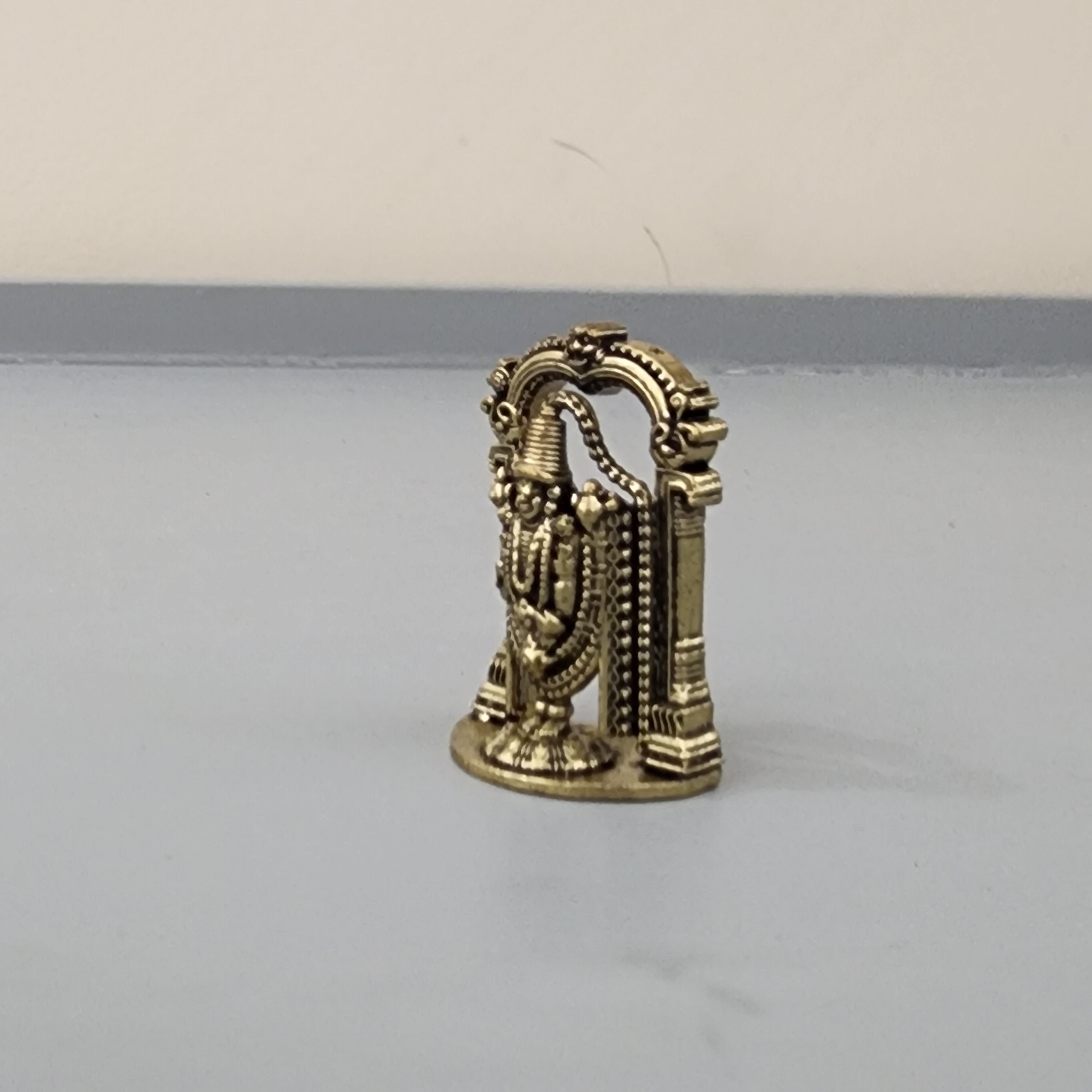 1.4 inch Tirupati balaji miniature idol 18 gram