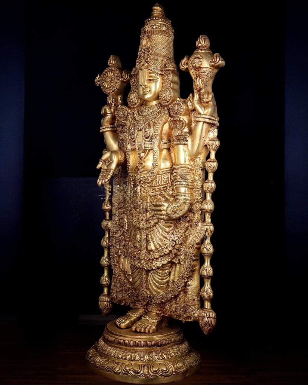 48 inch long Venkateswara Statue brass 90 kg