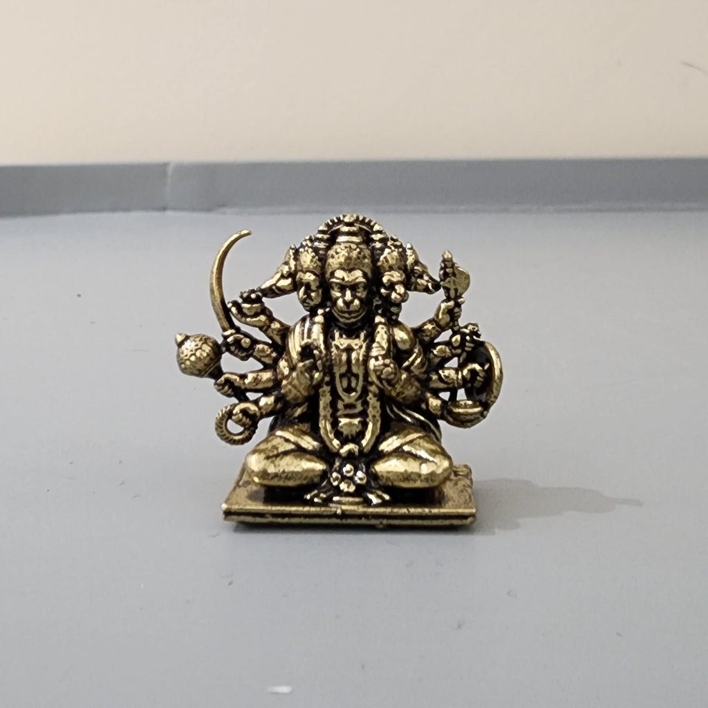 3 cm mini Punchmukhi statue