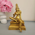 Goddess Parvati Brass Statue 10.5 Inch