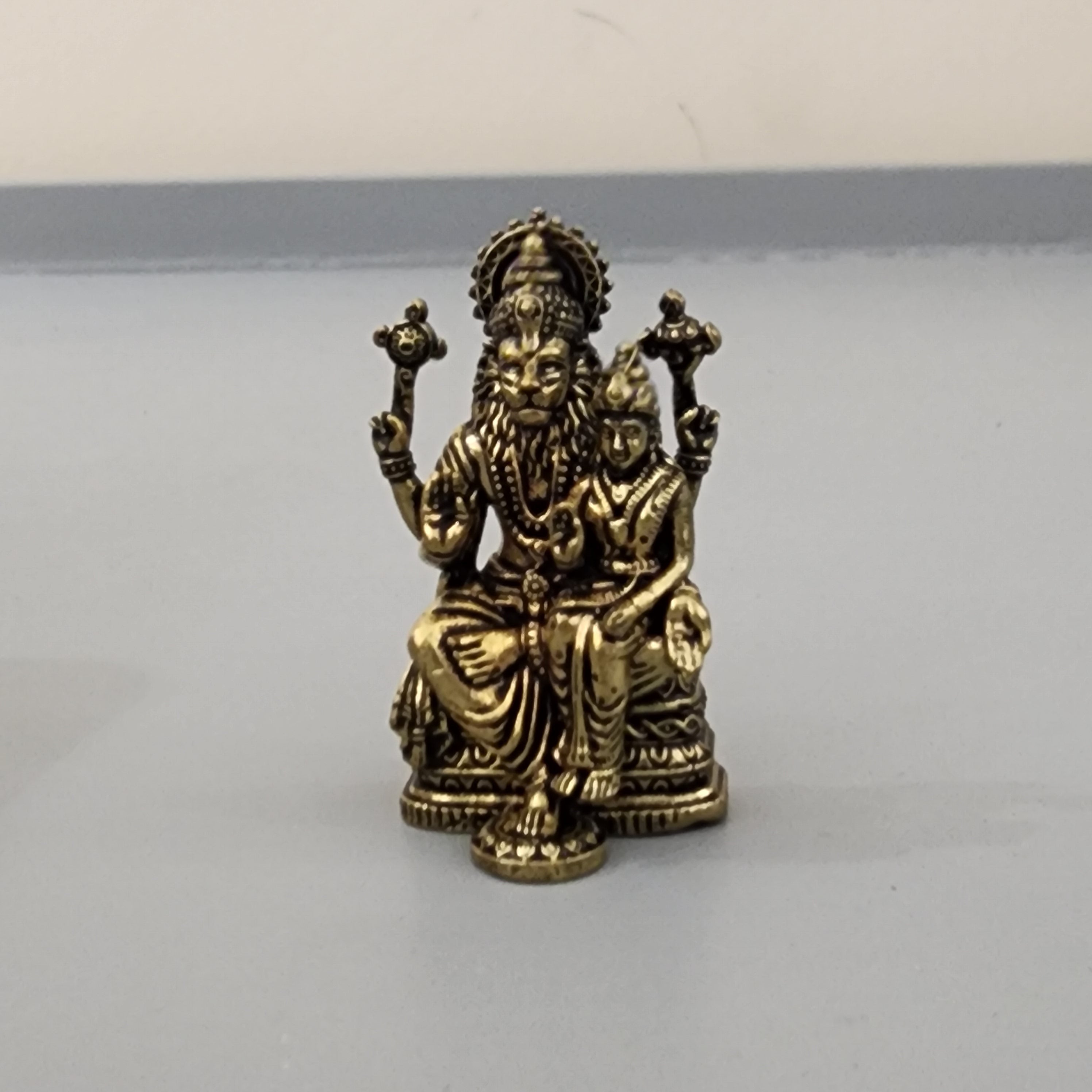 1.2 inch Narsimha laxmi miniature idol