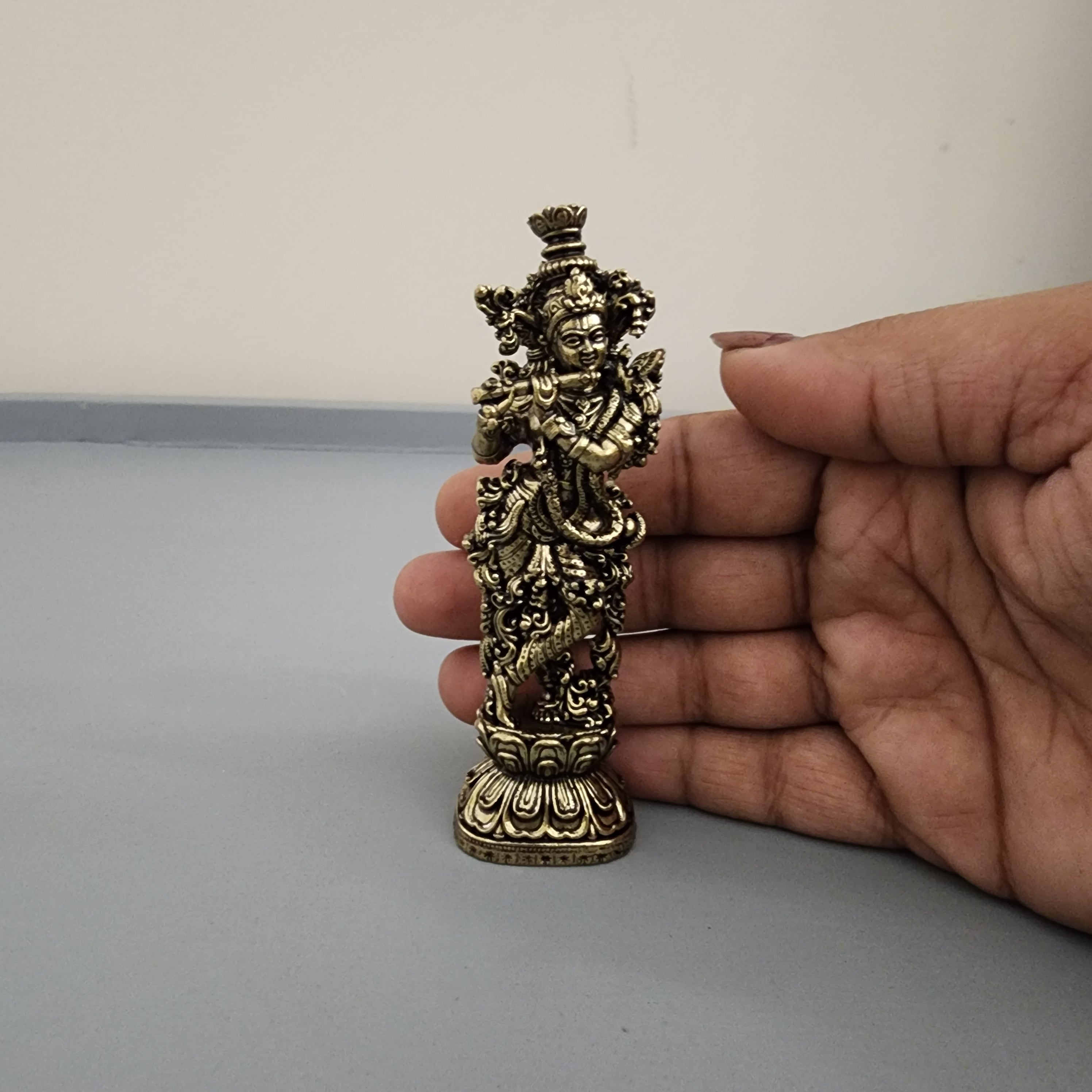 lord Krishna statue premium brass statue