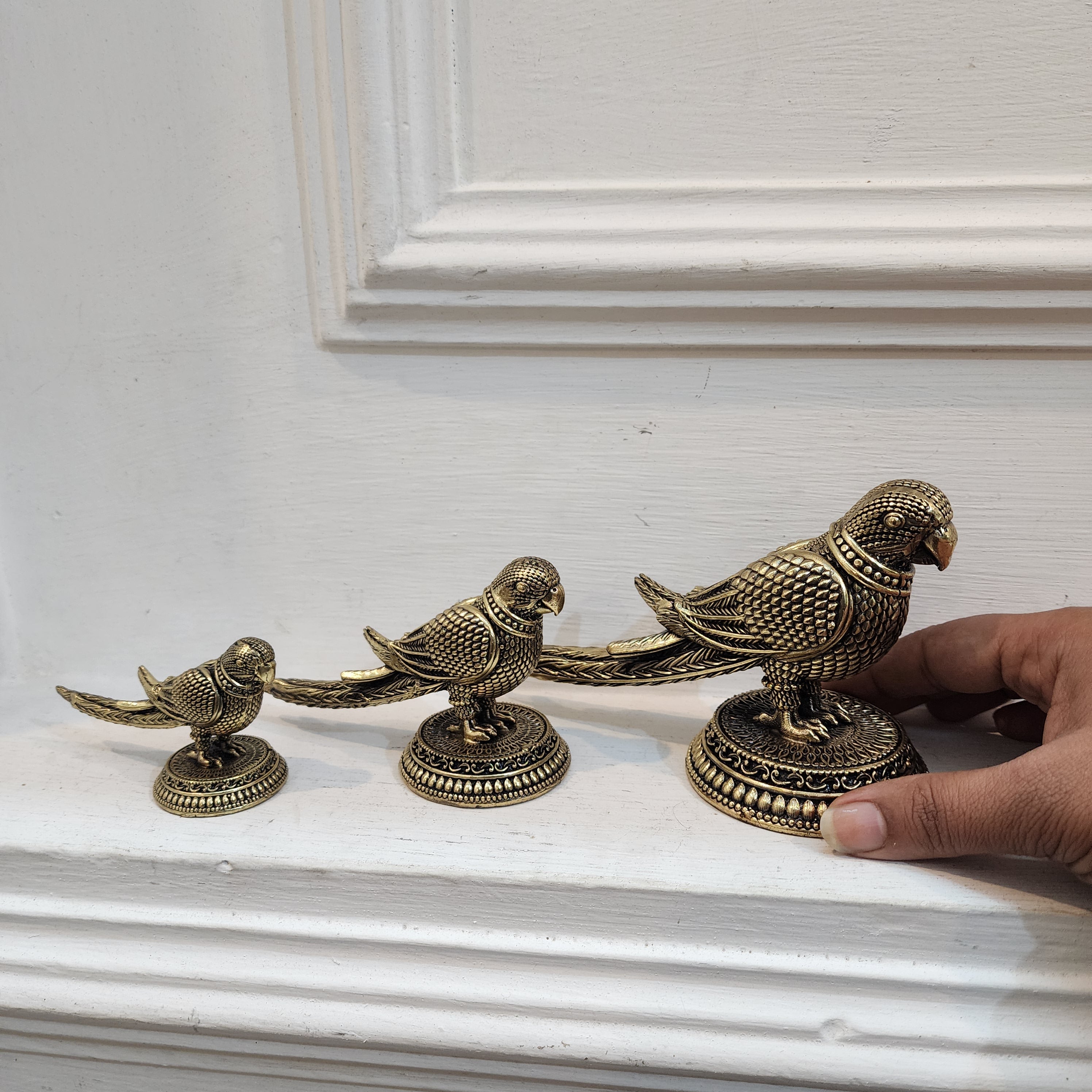 Premium Brass Parrot idol for vastu or decor