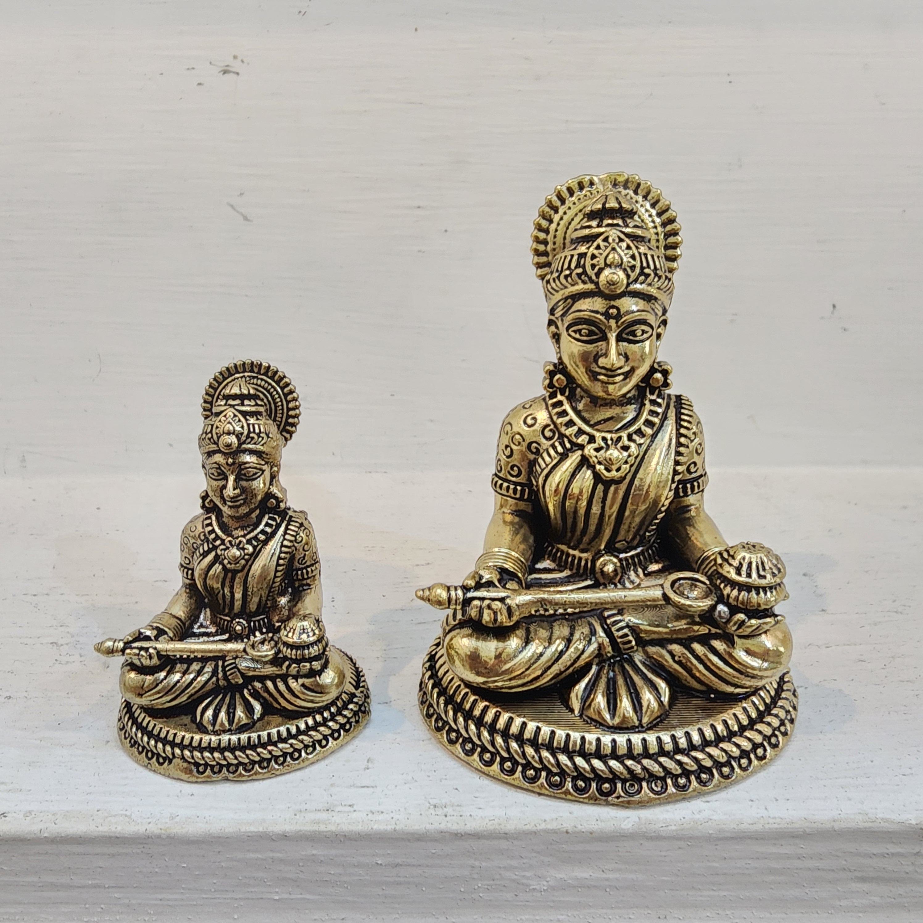 8 cm or 5 cm Mata Annapurna idol premium brass