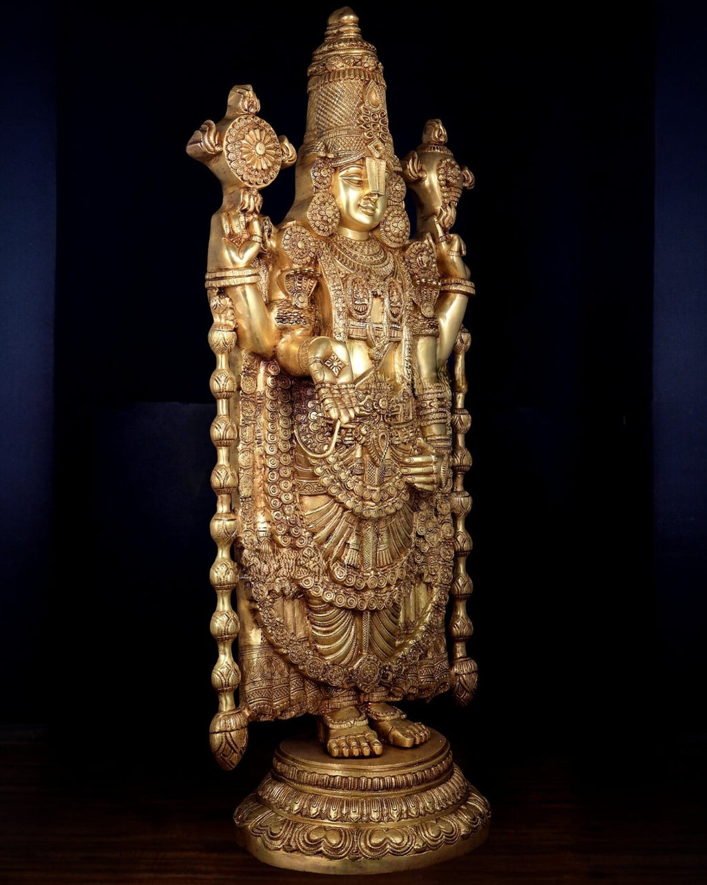 48 inch long Venkateswara Statue brass 90 kg