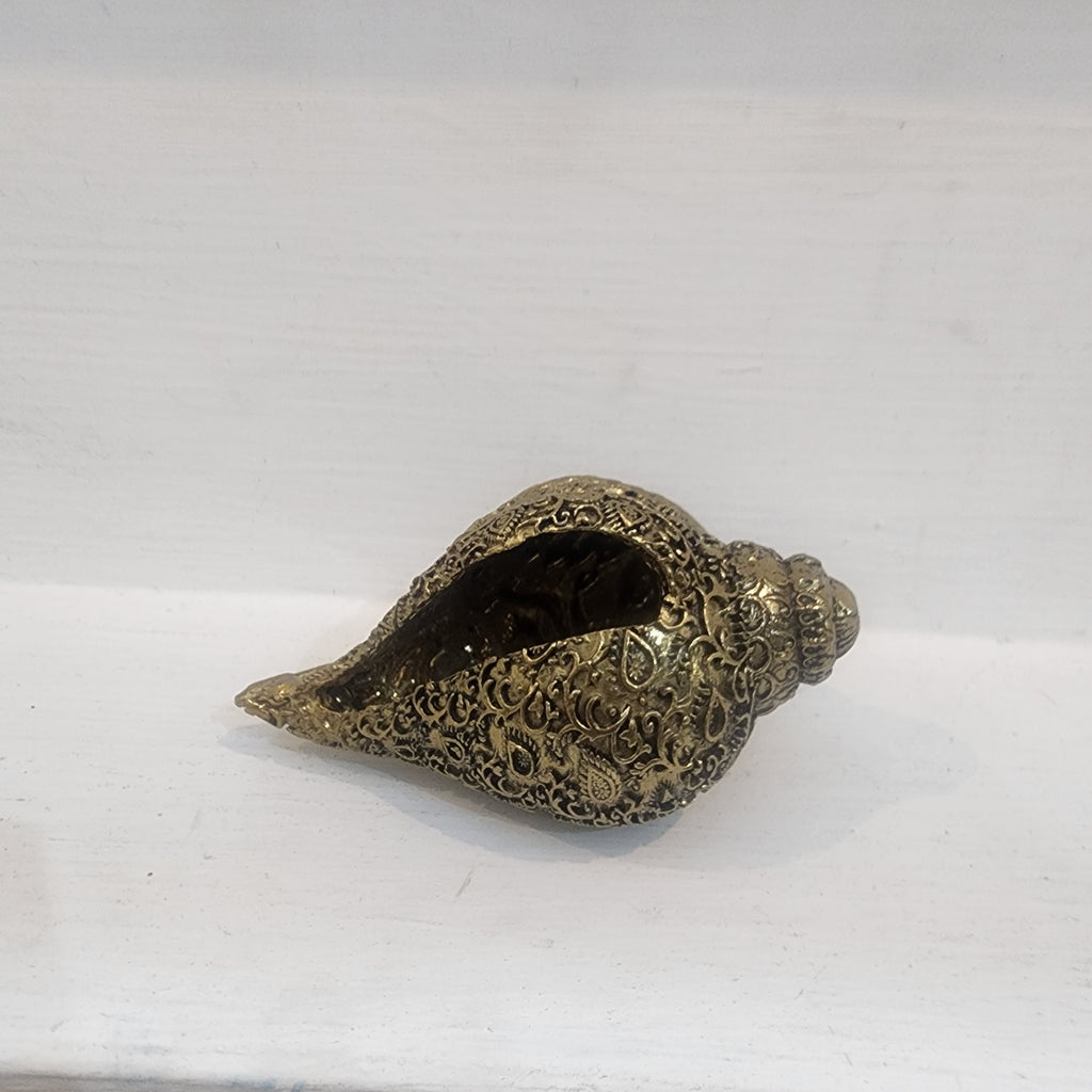 Brass Narayan Shankh I Conch Shell 4 inch | 120 grams