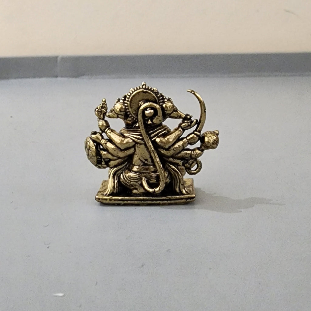 3 cm mini Punchmukhi statue