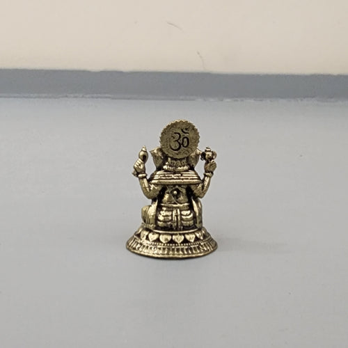 Round base miniature ganesh idol 