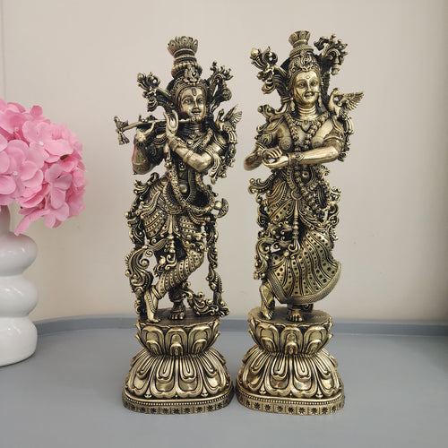 10 cm , 29 cm , 37 cm lord Krishna statue premium brass statue