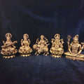 6 inch Hindu god goddess statue set