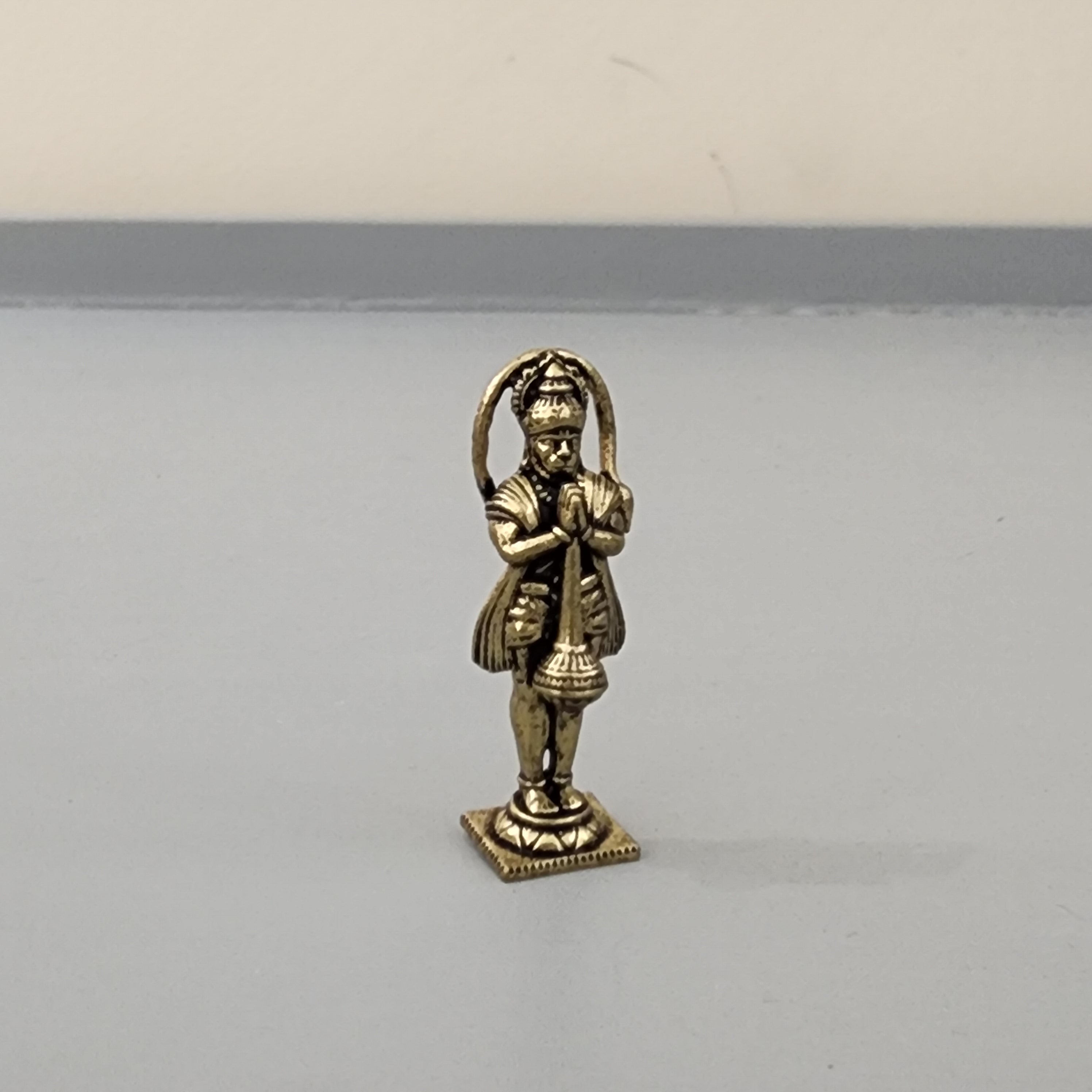 Standing 1.2 inch miniature hanuman naman idol